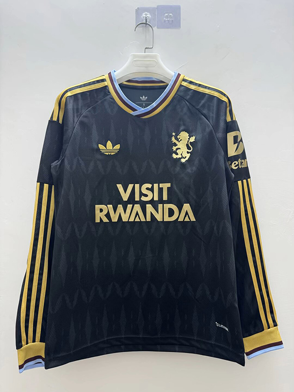 AAA Quality Aston Villa 26/27 Away Black Long Soccer Jersey